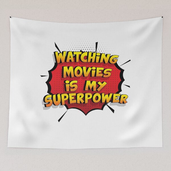 Item preview, Watching Movies is my Superpower Funny Design Watching Movies Gift designed and sold by Custom365.