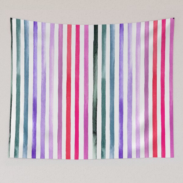 Item preview, Geometric Purple Pink Watercolor Pattern designed and sold by DaisyMarroquin.