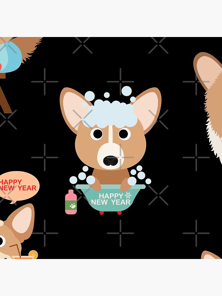 Corgis - Happy New Year by Corgiworld
