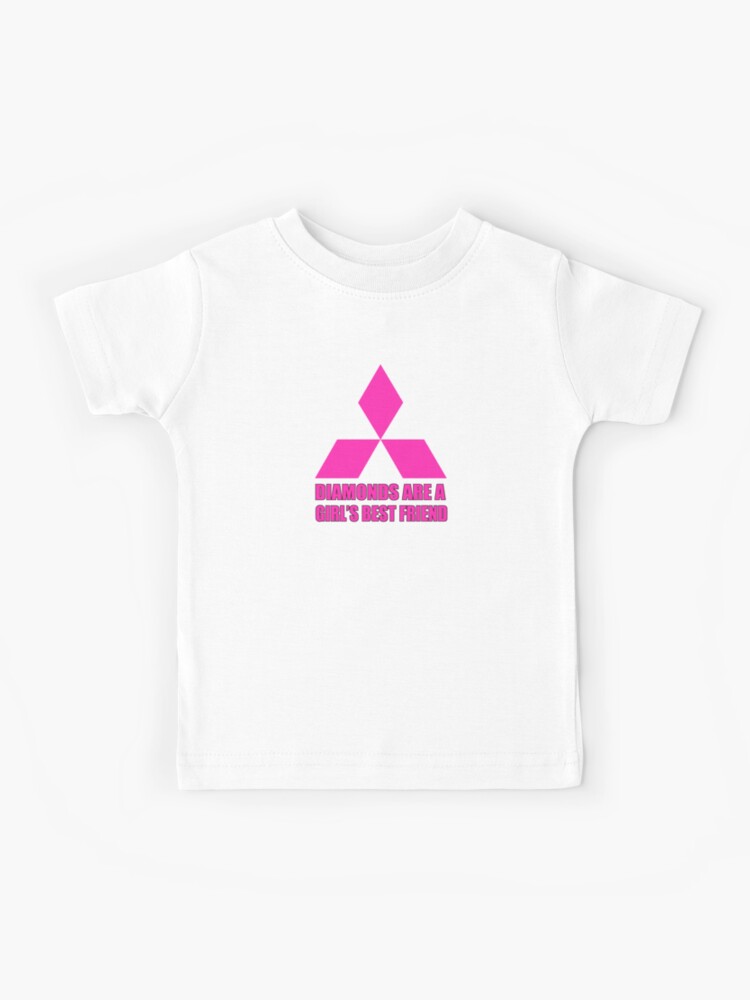 "Diamonds are a girl's best friend pink" Kids TShirt for Sale by