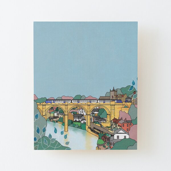 Knaresborough Viaduct (Colour Option One) Wood Mounted Print