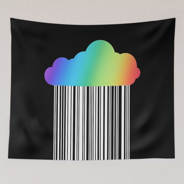 Item preview, Rainbow cloud and white rain designed and sold by Nishad4.
