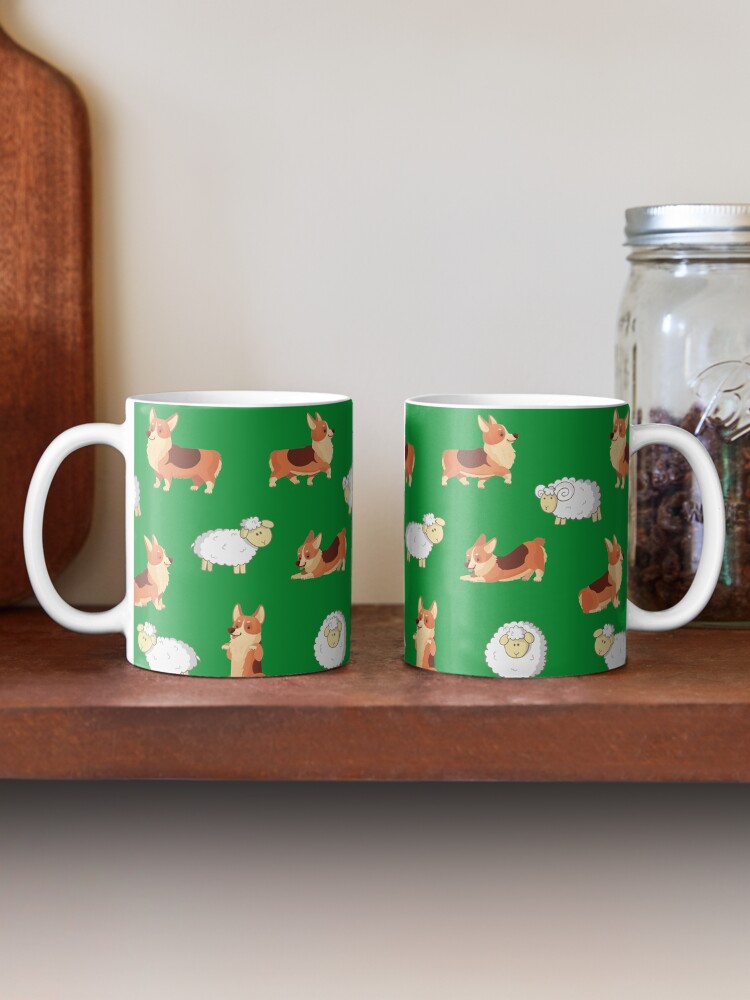 Alternate view of Corgis on the farm Mug