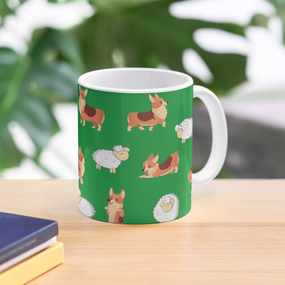 Corgis on the farm Mug