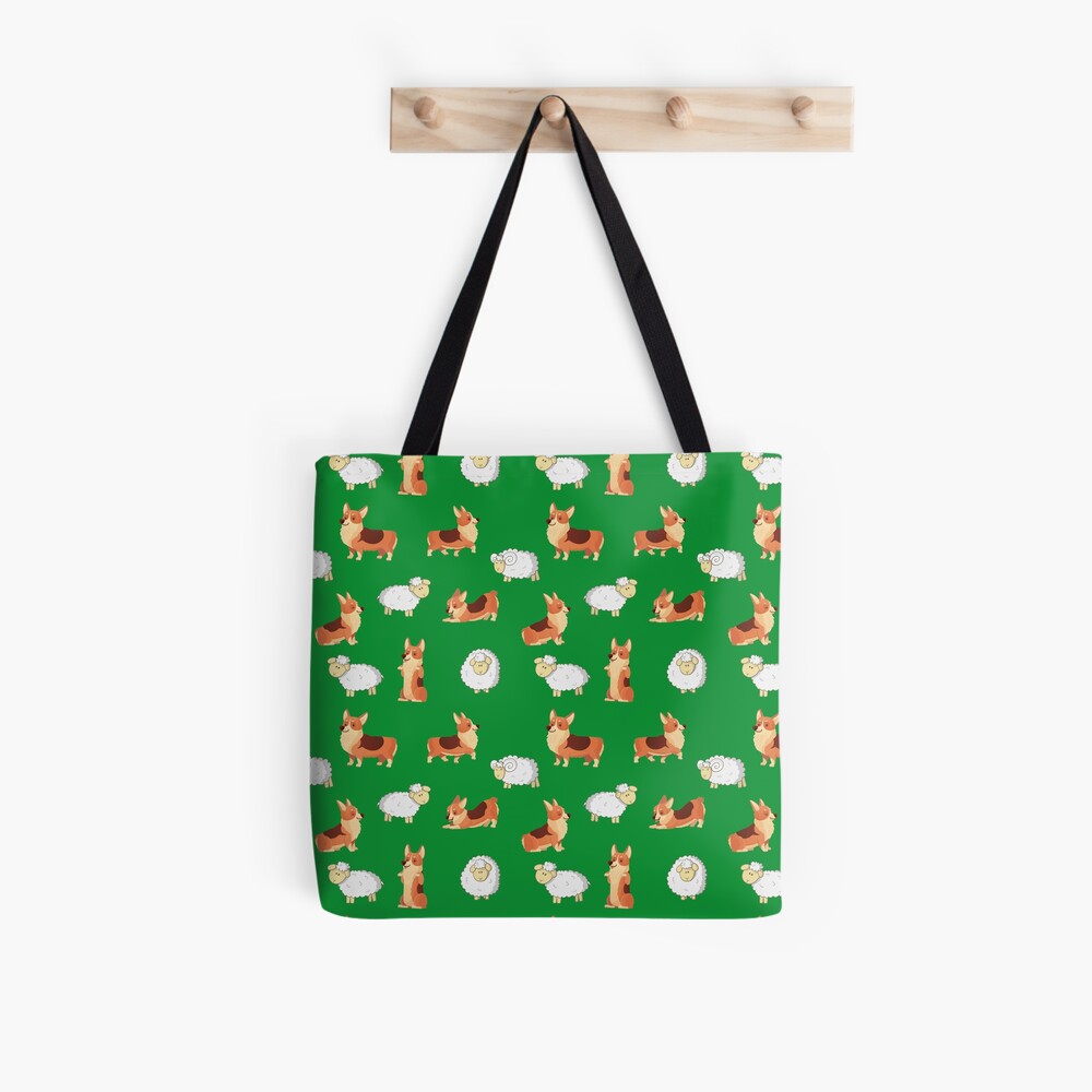 Corgis on the farm Tote Bag