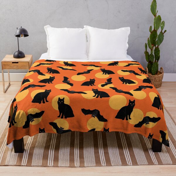 Item preview, Pattern with black cats and bats designed and sold by GulArt.