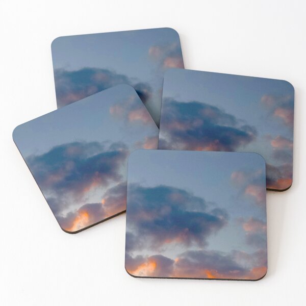 Item preview, Setting sun fluffy clouds in sky designed and sold by glowvim.