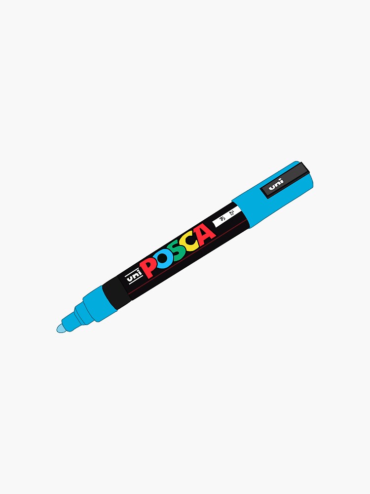 Blue paint pen