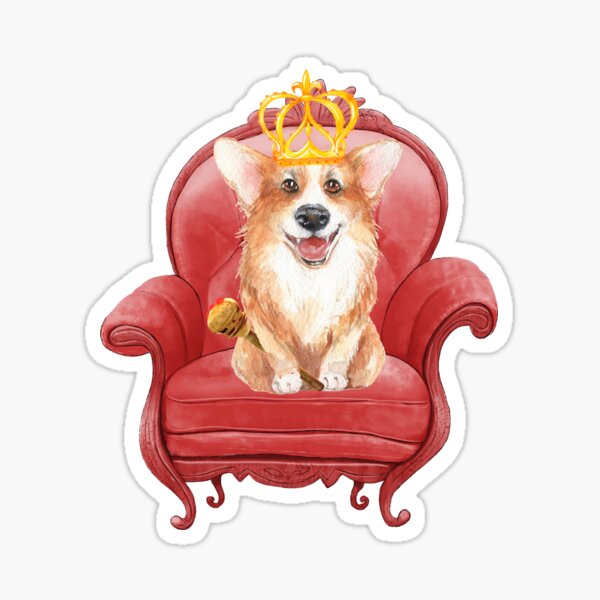 Queen Corgi Elizabeth Sticker