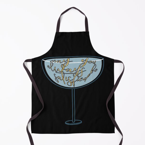 Item preview, May You Always Be Satisfied Wine Blue on Black designed and sold by violetcho.
