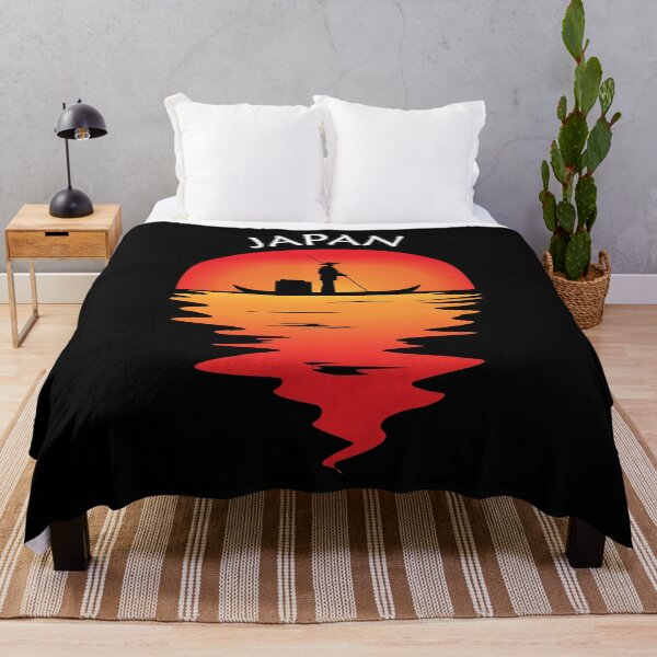 Item preview, Japanese Fisherman at Sunset in Japan designed and sold by CoolSilhouettes.