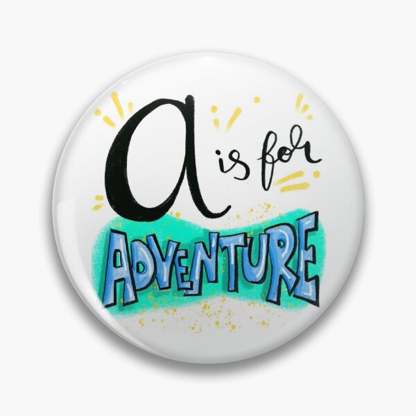 Item preview, A is for Adventure: alphabet doodle design designed and sold by Hannah's  Doodles.