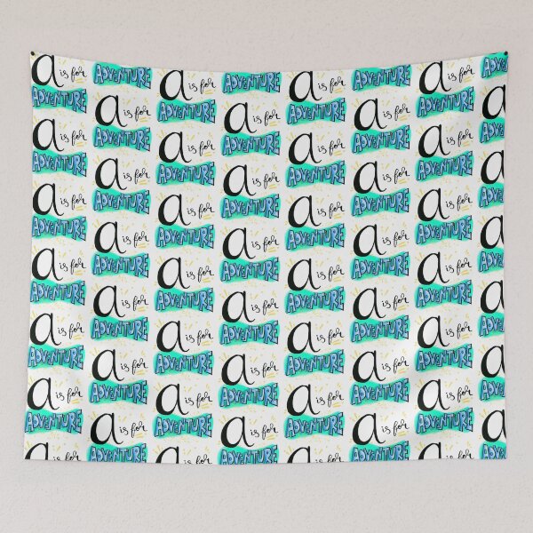 Item preview, A is for Adventure: alphabet doodle design designed and sold by Hannah's  Doodles.