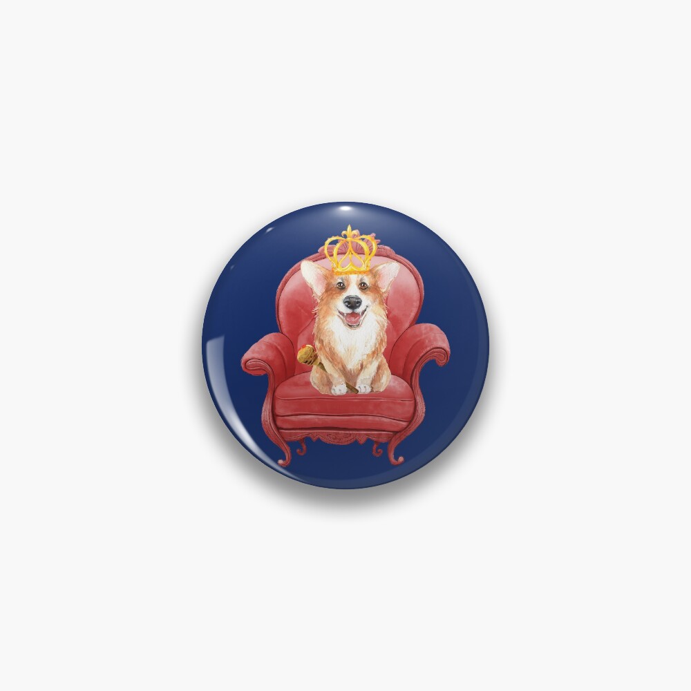 Her Majesty - Corgi Elizabeth Pin