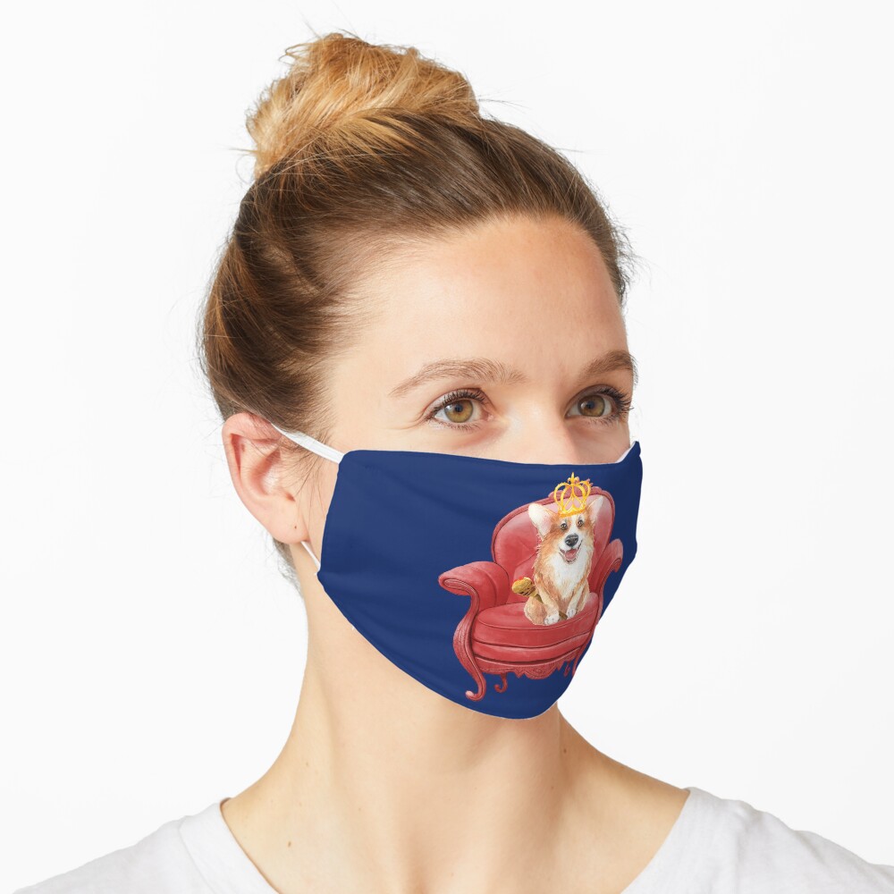 Her Majesty - Corgi Elizabeth Mask