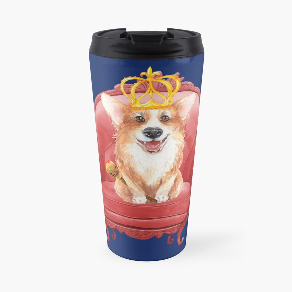 Her Majesty - Corgi Elizabeth Travel Mug