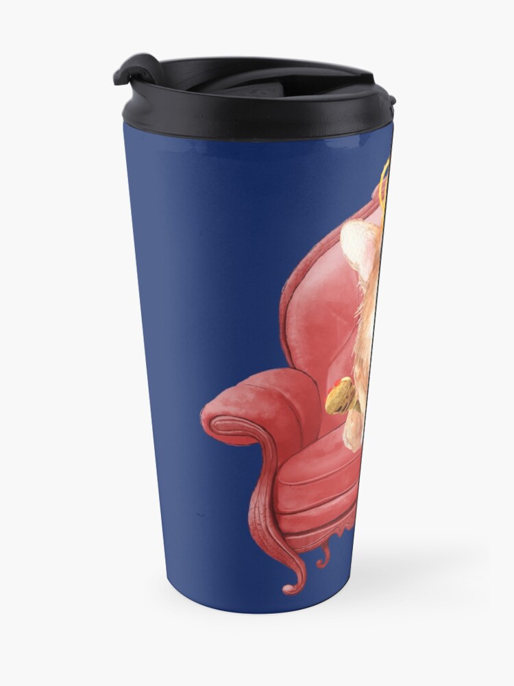 Alternate view of Her Majesty - Corgi Elizabeth Travel Mug