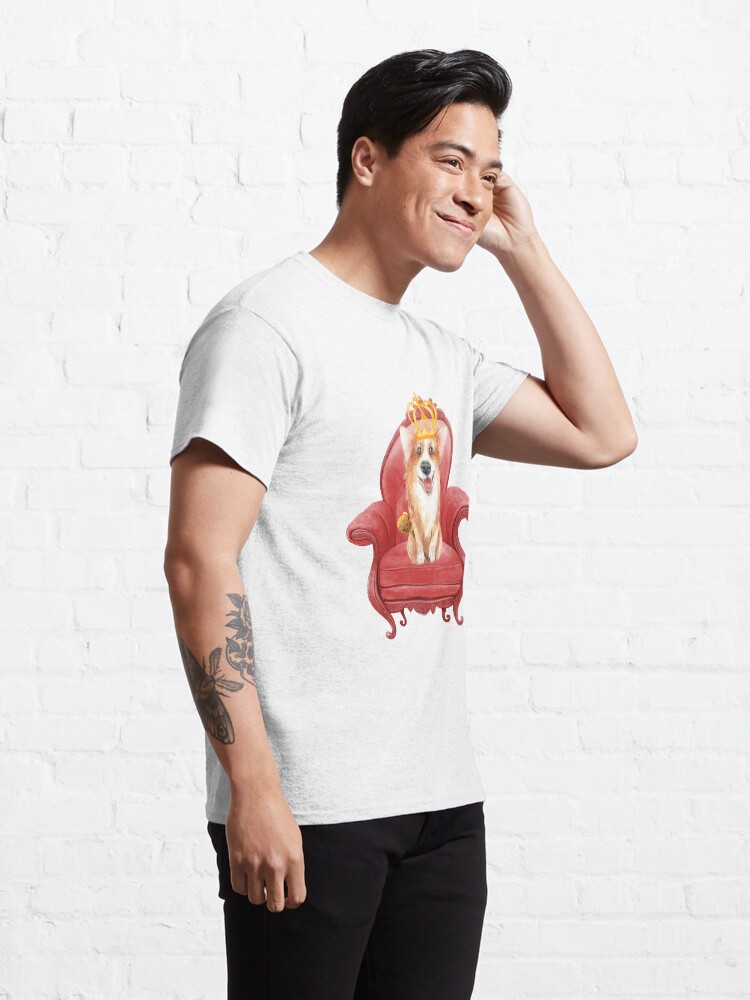 Alternate view of Her Majesty - Corgi Elizabeth Classic T-Shirt