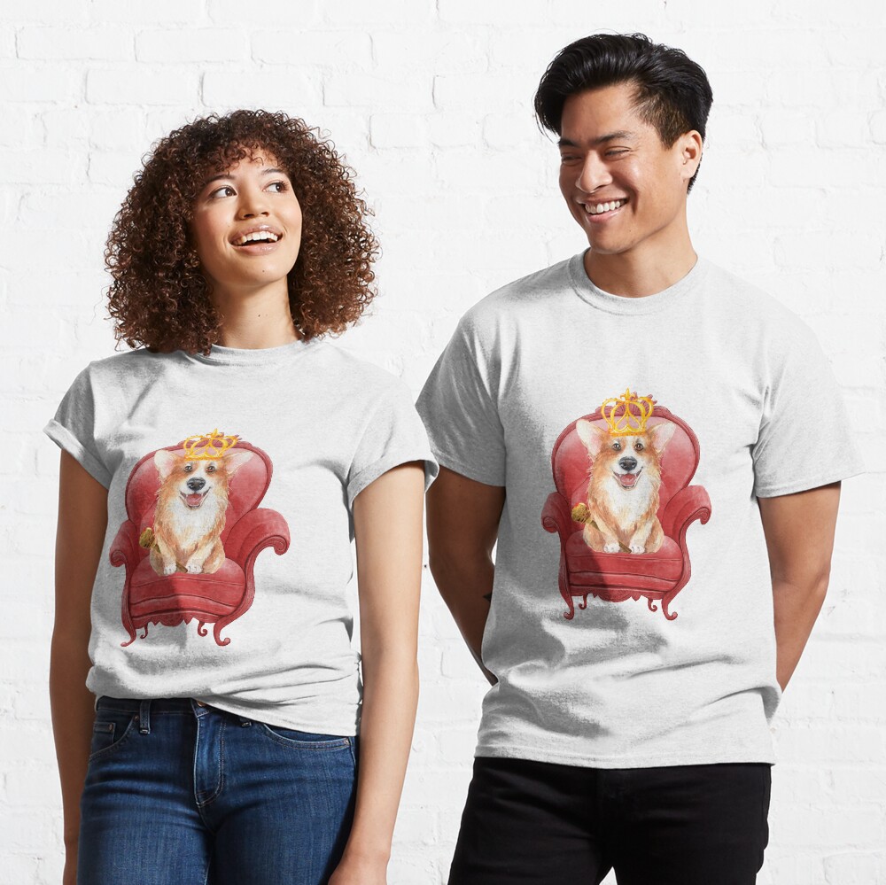 Her Majesty - Corgi Elizabeth Classic T-Shirt