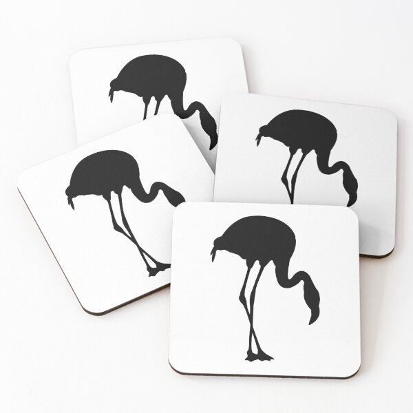 Item preview, Flamingo silhouette black designed and sold by GeogDesigns.