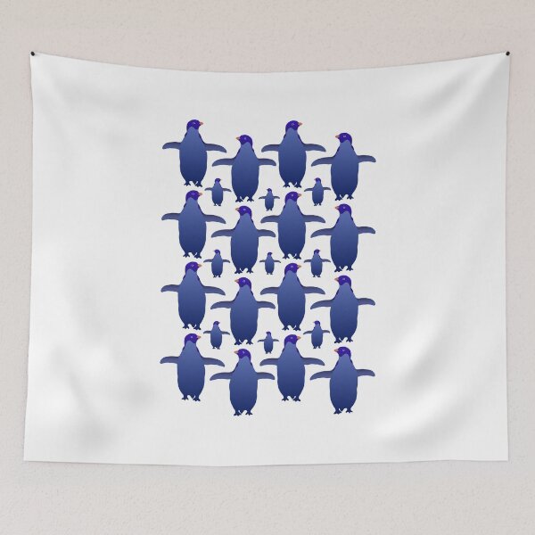 Item preview, Blue Penguin Pattern (on white) designed and sold by Davey's Designs.