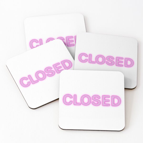 Item preview, CLOSED sign designed and sold by Rocky Designs.