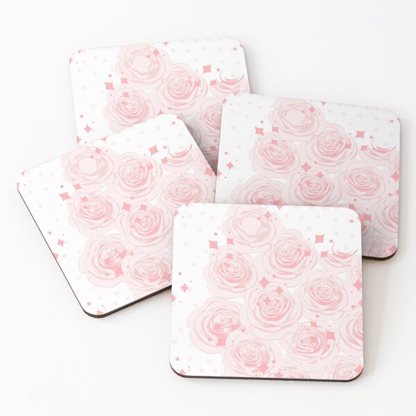 Aperçu de l'œuvre motif de fleurs luxueuses girly pastel rose créée et vendue par nerobi.
