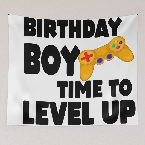Item preview, Birthday Boy Time to Level Up Video Game Birthday Gift Boys designed and sold by MillanMarketing.