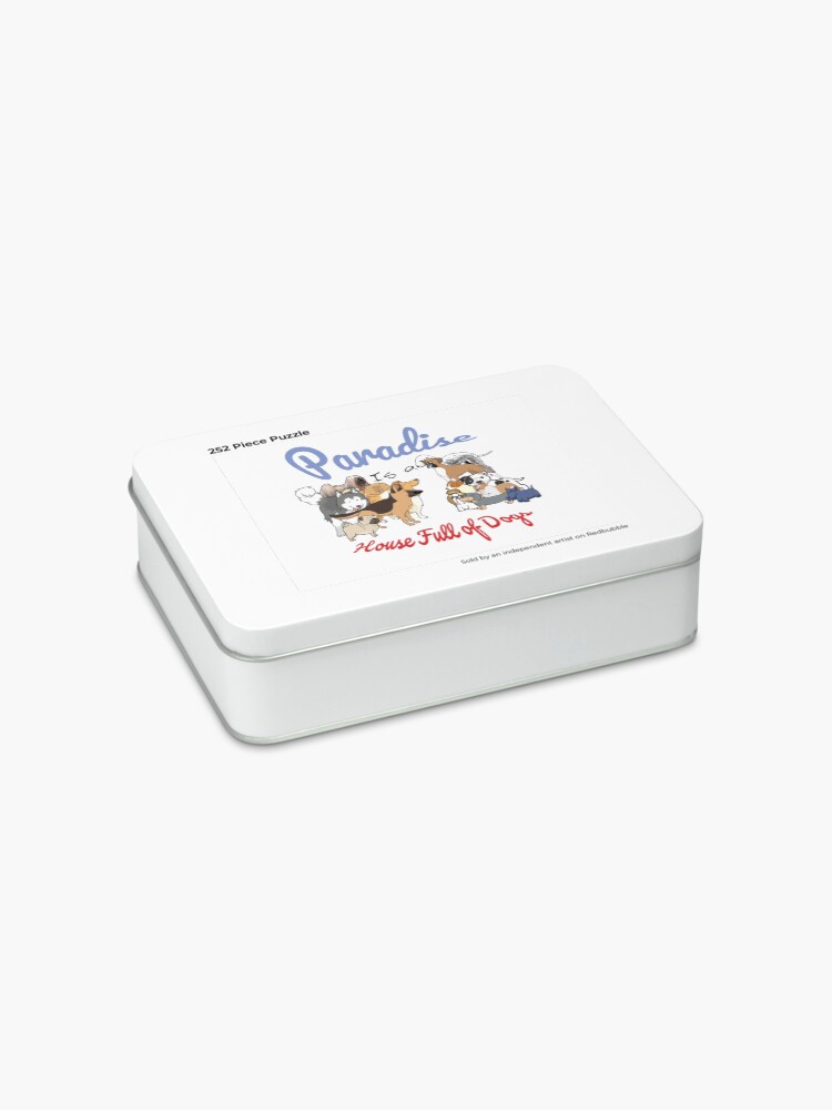Alternate view of Paradise is a House full of Dogs Jigsaw Puzzle