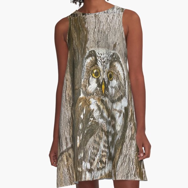 Owl A-Line Dress