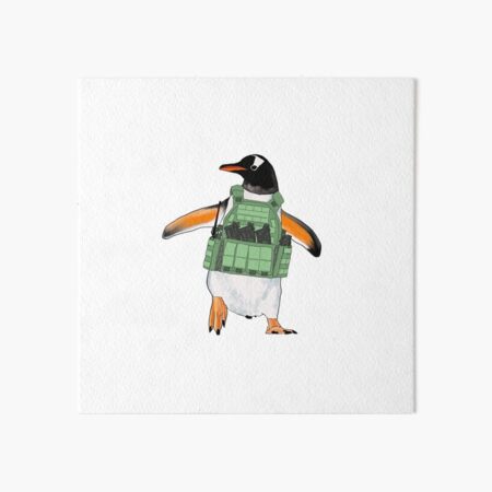 Penguin in Clothes Wearing Clothes Animal Penguin Print 