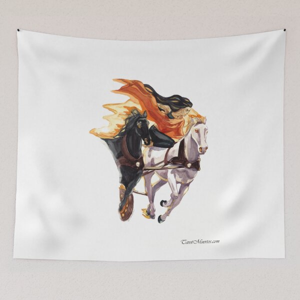 Item preview, The Chariot - El Carro designed and sold by tarotmuertos.