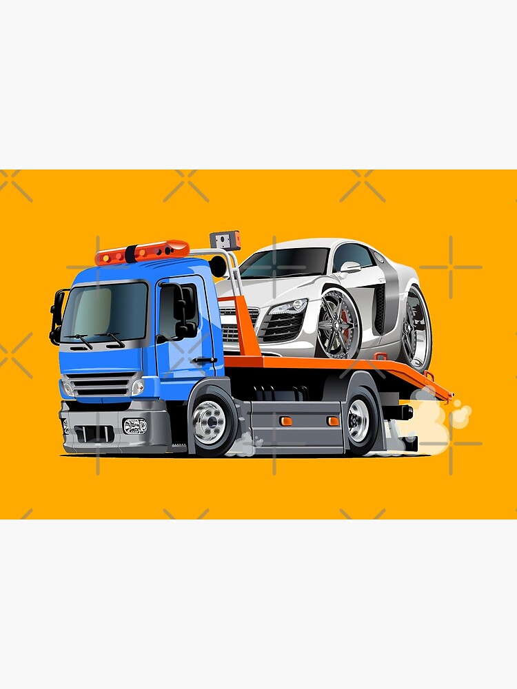 Cartoon Monster Tow Truck Photographic Print for Sale by Mechanick