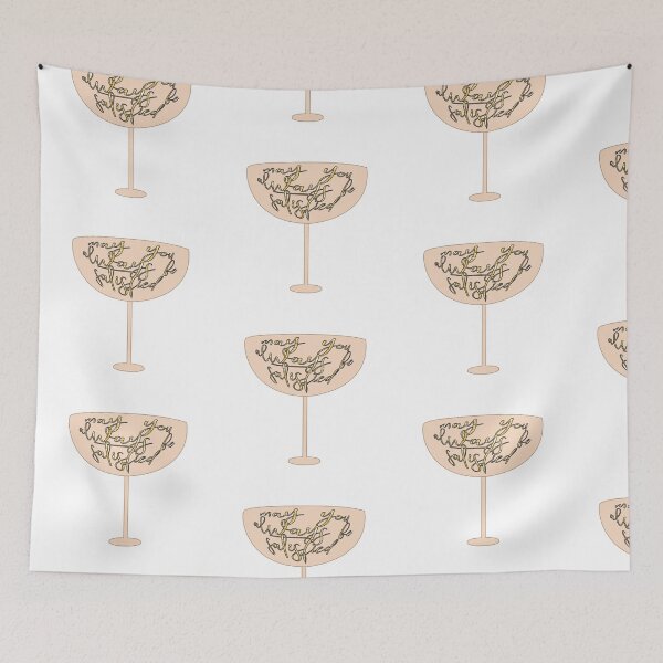 Item preview, May You Always Be Satisfied Wine Pink designed and sold by violetcho.