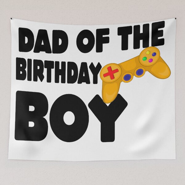 Item preview, Dad of the Birthday Boy Matching Video Gamer Birthday Party designed and sold by MillanMarketing.