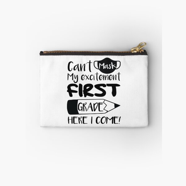 Item preview, Can't Mask My Excitement First 1st Grade Back to School Mask Gift for Kids designed and sold by clothesy7.