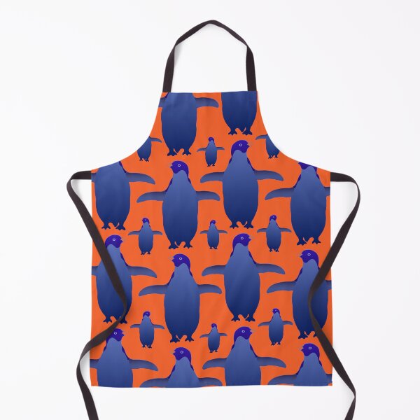 Item preview, Blue Penguin Pattern (on orange) designed and sold by Davey's Designs.
