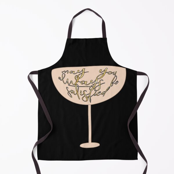 Item preview, May You Always Be Satisfied Wine Pink on Black designed and sold by violetcho.
