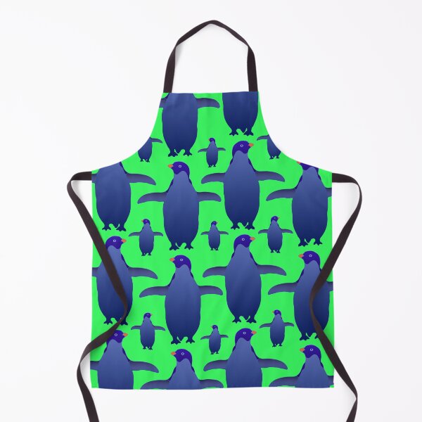 Item preview, Blue Penguin Pattern (on green) designed and sold by Davey's Designs.