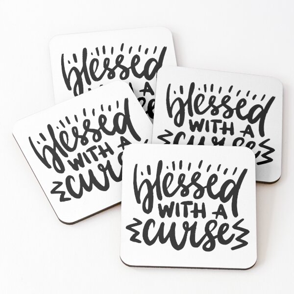 Item preview, Blessed with a curse designed and sold by letterbrighter.