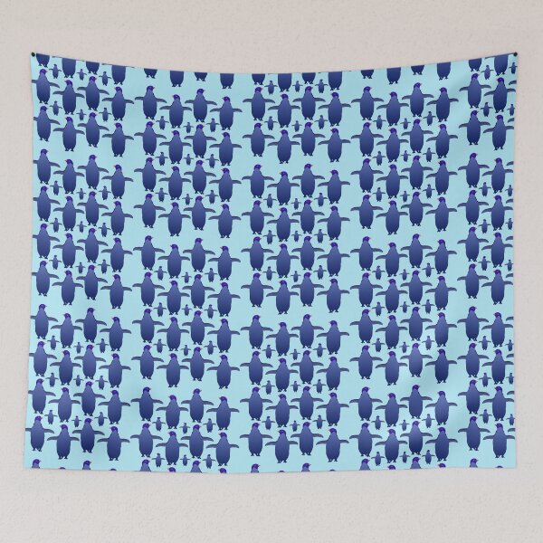 Item preview, Blue Penguin Pattern (on baby blue) designed and sold by Davey's Designs.
