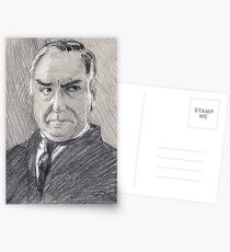Charles Carson of Downton Abbey Postkarten