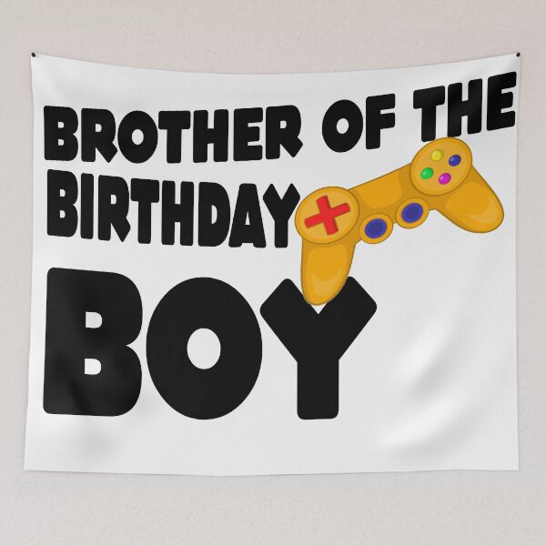Item preview, Brother of the Birthday Boy Matching Video Game Birthday  designed and sold by MillanMarketing.