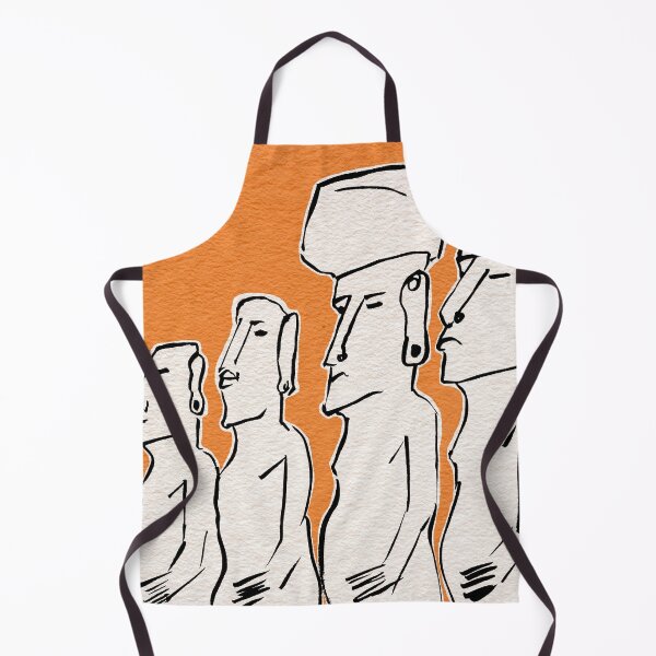 Item preview, Moai statues in ink designed and sold by Aidi Riera.