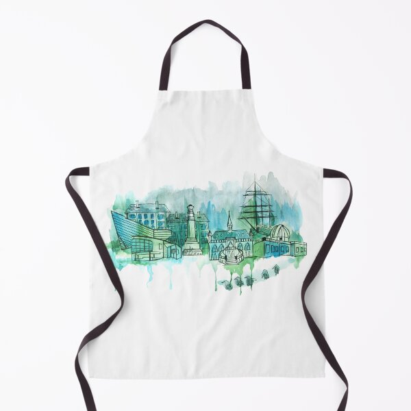 Item preview, Dundee City Skyline Watercolour designed and sold by catherinekass.