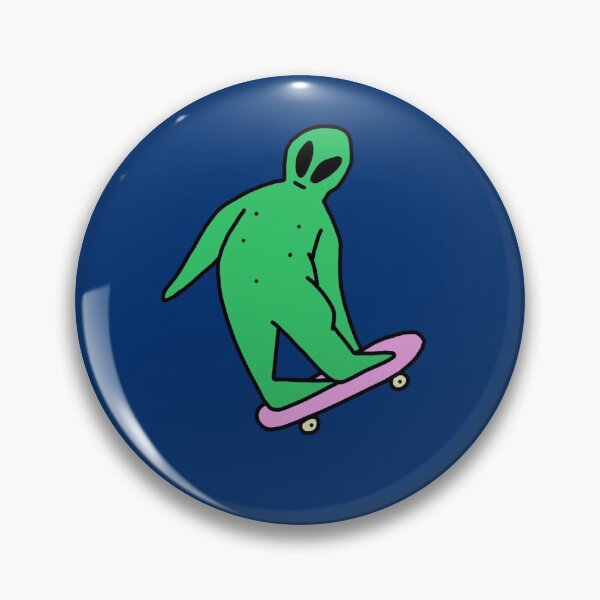 Item preview, Skateboarding alien  designed and sold by Ginge297.