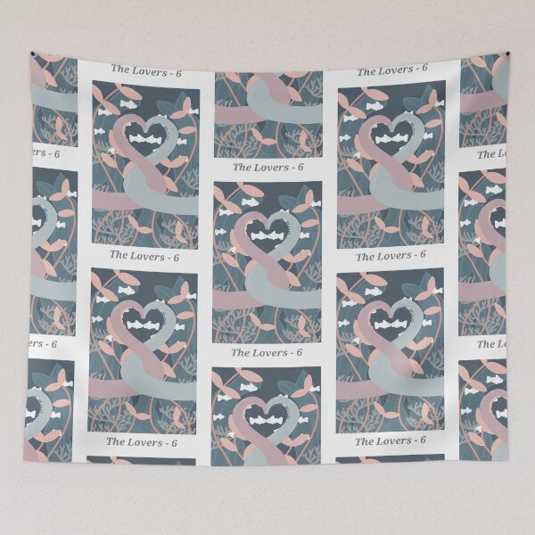 Item preview, The Lovers Underwater Tarot Card designed and sold by ciarakraken.