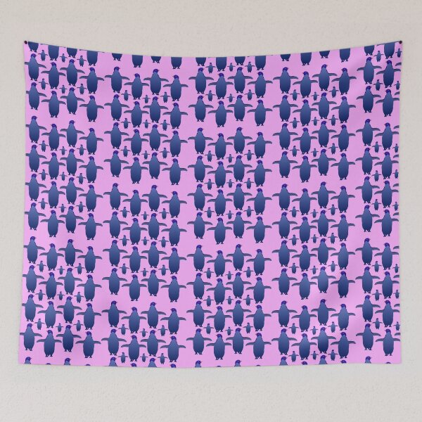Item preview, Blue Penguin Pattern (on pink) designed and sold by Davey's Designs.