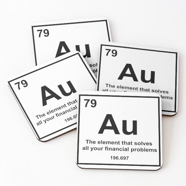 Item preview, Funny chemical symbol for gold designed and sold by JustCreativity.