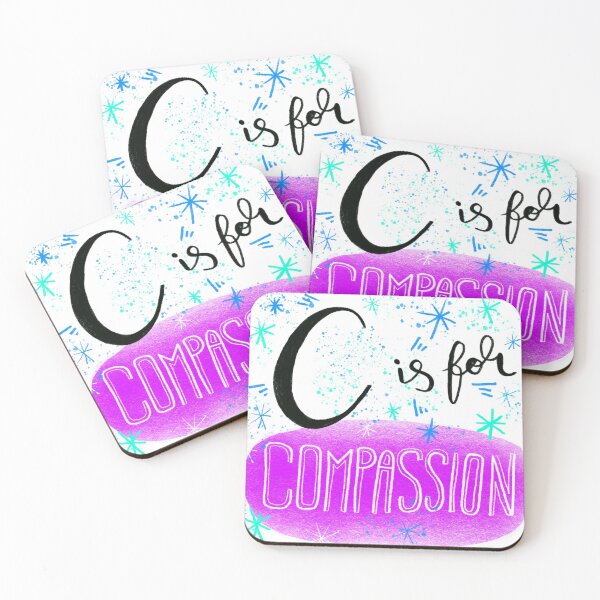 Item preview, C is for Compassion: alphabet doodle design designed and sold by Hannah's  Doodles.